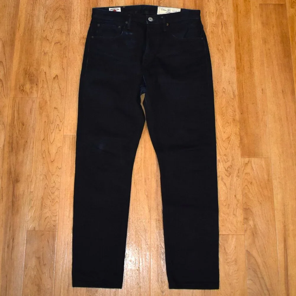 Rogue Territory Strong Taper Jeans Mens 31 Indigo Good Selvedge Button Fly
